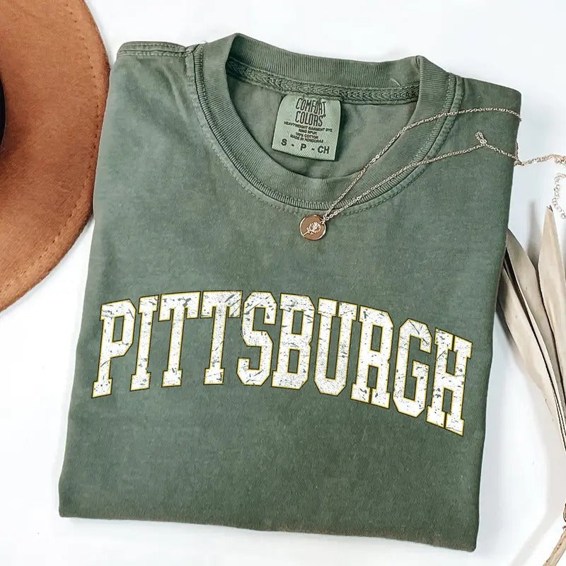 Pittsburgh Football Sports Game Day Big Touchdown - Adult & Kids T-Shirts, Sweatshirts & Hoodies apparel design preview 1