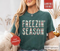 Plaid Freezin' Season Comfort Colors Cute Winter - Adult & Kids T-Shirts, Sweatshirts & Hoodies apparel design preview 1