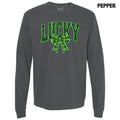 Plaid Lucky Bow Sequin Patch Comfort Colors - Adult & Kids T-Shirts, Sweatshirts & Hoodies apparel design preview 1