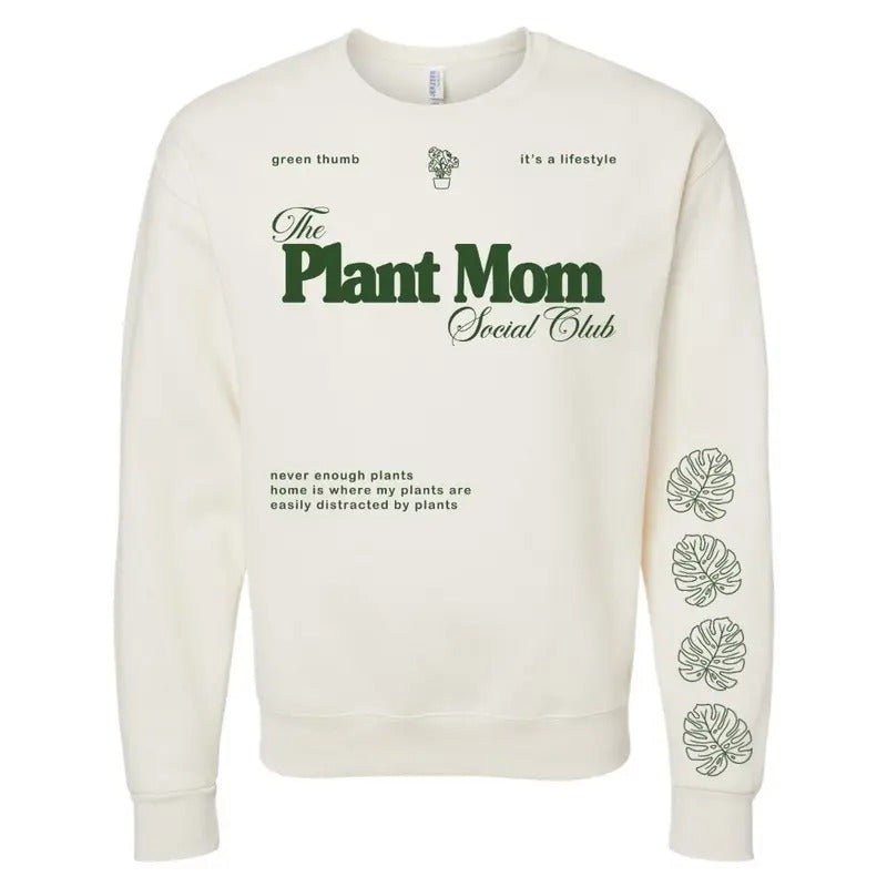 'Plant Mom Social Club' - Adult & Kids T-Shirts, Sweatshirts & Hoodies apparel design preview 1