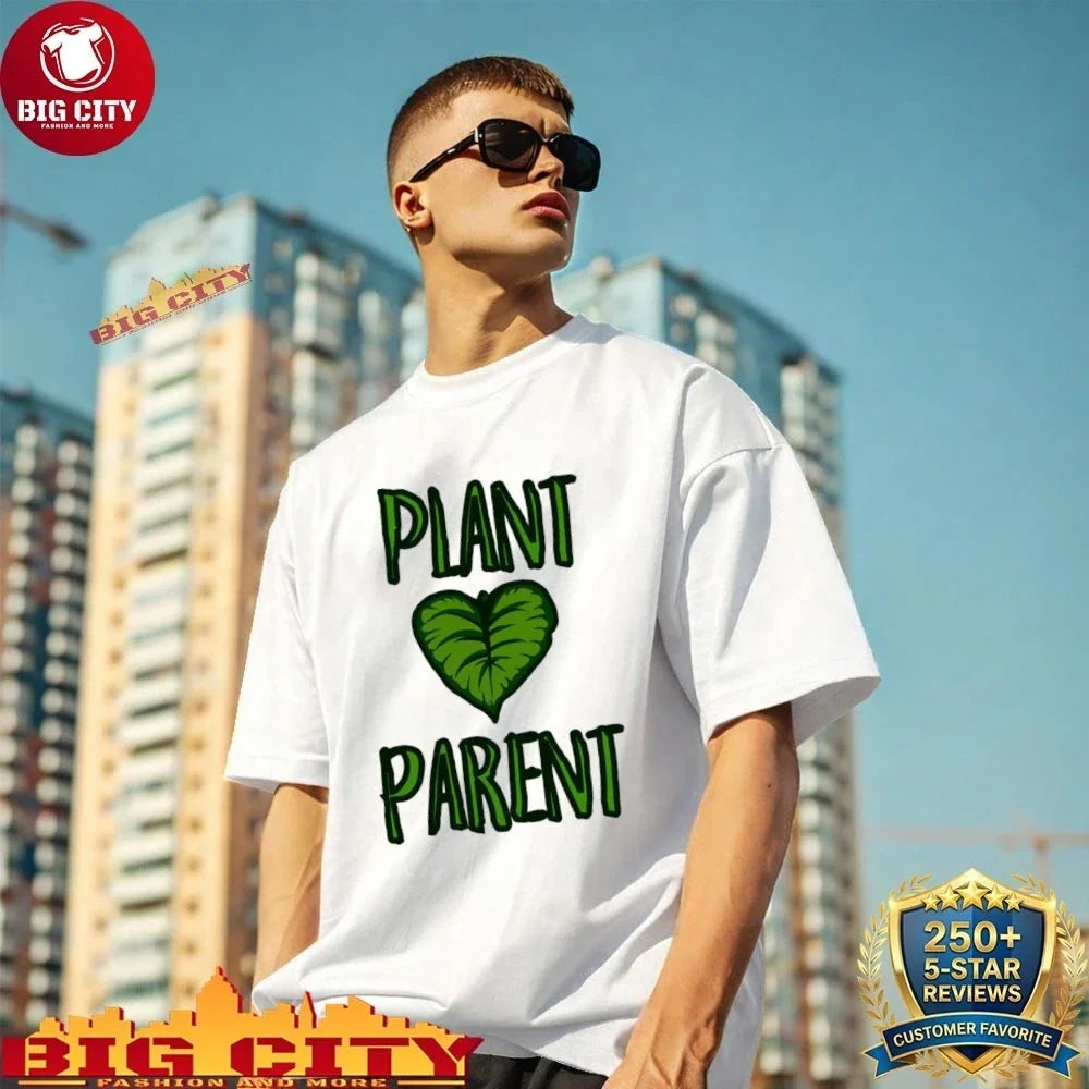Plant Parent With Leaf Heart - Adult & Kids T-Shirts, Sweatshirts & Hoodies apparel design preview 1