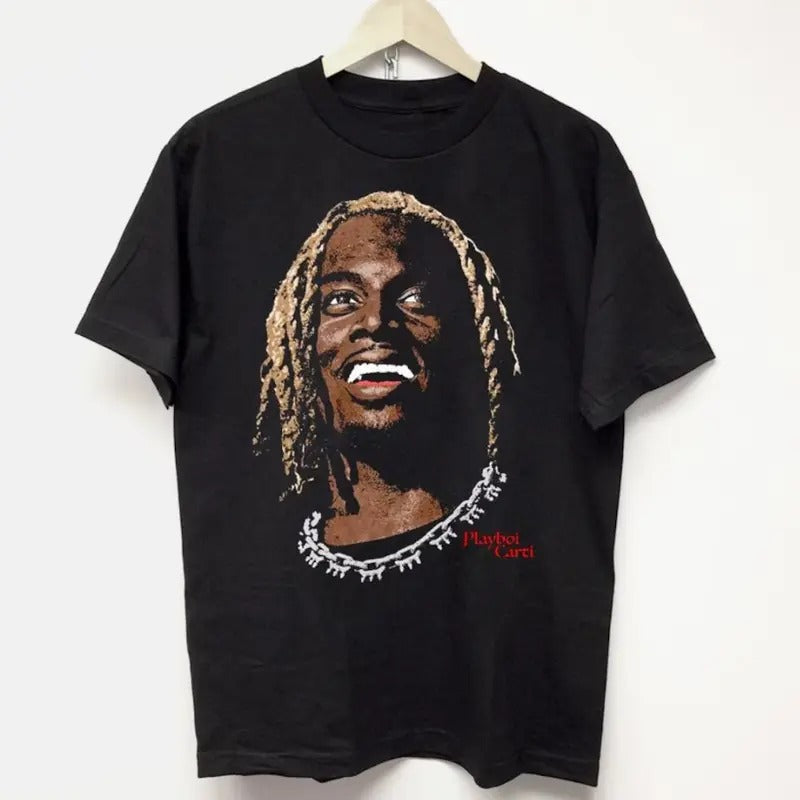 Playboi Vintage Carti Hiphop Rap Fan Cotton Menswear - Adult & Kids T-Shirts, Sweatshirts & Hoodies apparel design preview 1
