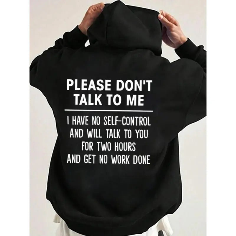 Please Do Not Talk Me Funny Casual Street Fleece - Adult & Kids T-Shirts, Sweatshirts & Hoodies apparel design preview 1