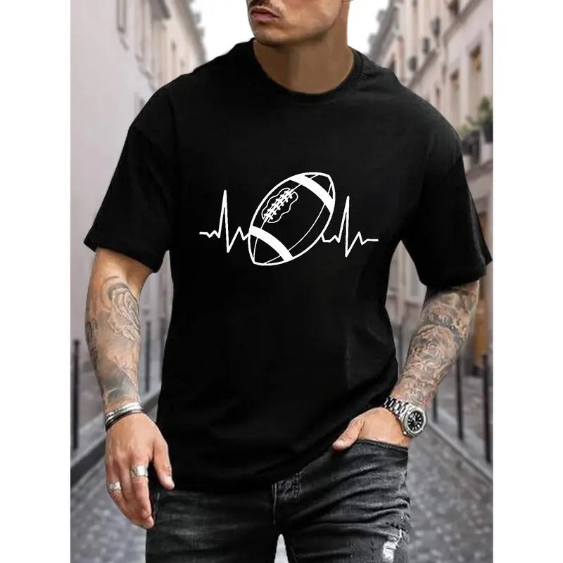 Plus Size American Football Print Casual Street - Adult & Kids T-Shirts, Sweatshirts & Hoodies apparel design preview 1