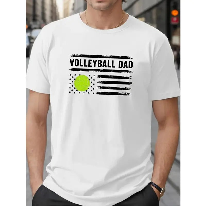 Plus Size VOLLEYBALL DAD Letter Print Breathable - Adult & Kids T-Shirts, Sweatshirts & Hoodies apparel design preview 1
