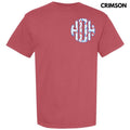 Pocket Size Cherry Stripe Monogram Comfort Colors - Adult & Kids T-Shirts, Sweatshirts & Hoodies apparel design preview 1