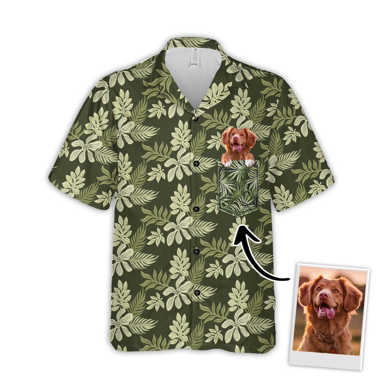 Custom Hawaiian With Pet Face Personalized Gift For - Adult & Kids T-Shirts, Sweatshirts & Hoodies apparel design preview 1