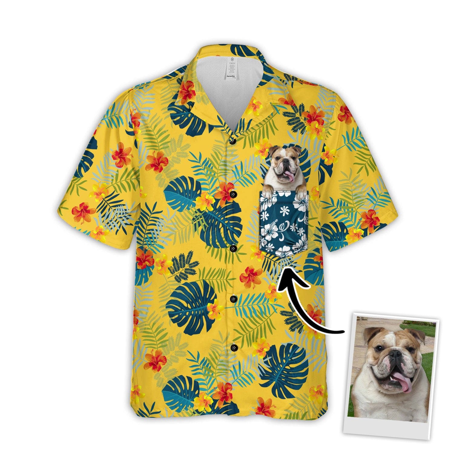 Custom Hawaiian With Pet Face Personalized Gift For - Adult & Kids T-Shirts, Sweatshirts & Hoodies apparel design preview 1