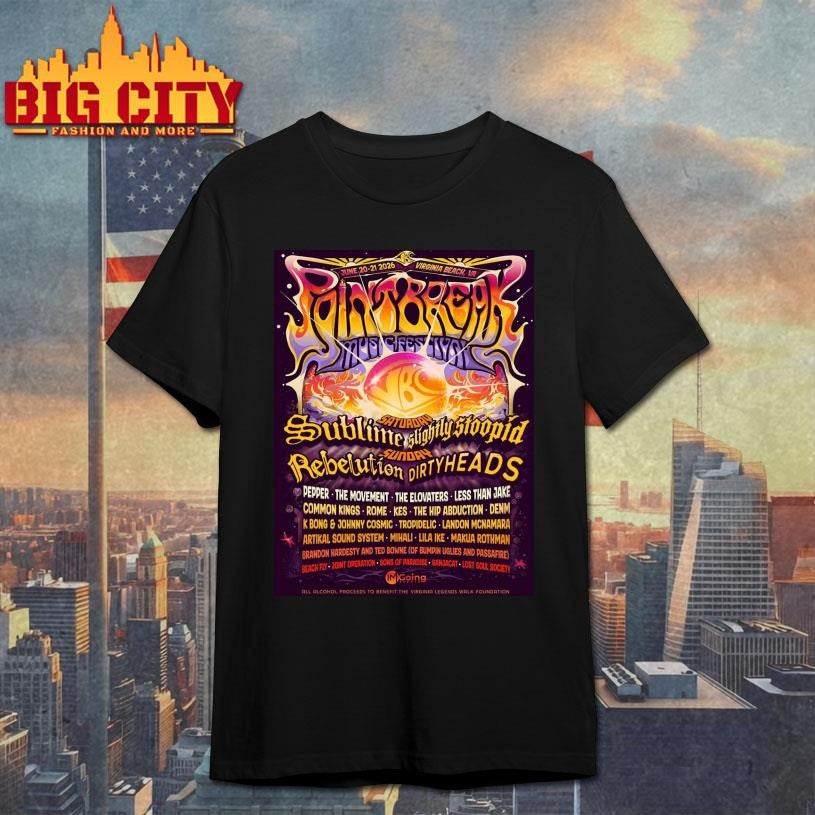 Point Break Festival 2026 Full Lineup In Virginia - Adult & Kids T-Shirts, Sweatshirts & Hoodies apparel design preview 1