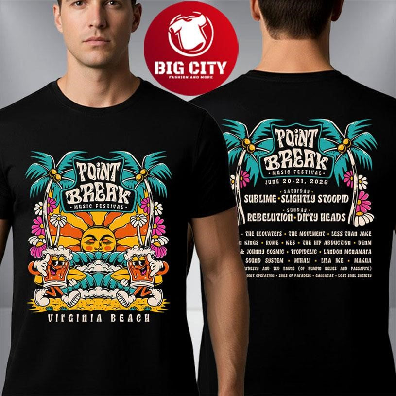 Point Break Festival 2026 Line Up Show At Virginia - Adult & Kids T-Shirts, Sweatshirts & Hoodies apparel design preview 1