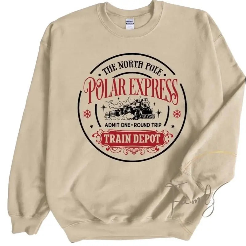 Polar Express Family Vacation Best Xmas Clothes - Adult & Kids T-Shirts, Sweatshirts & Hoodies apparel design preview 1