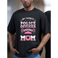[Police Mom 1pc Officer Calls Me Deputy Made USA - Adult & Kids T-Shirts, Sweatshirts & Hoodies apparel design preview 1
