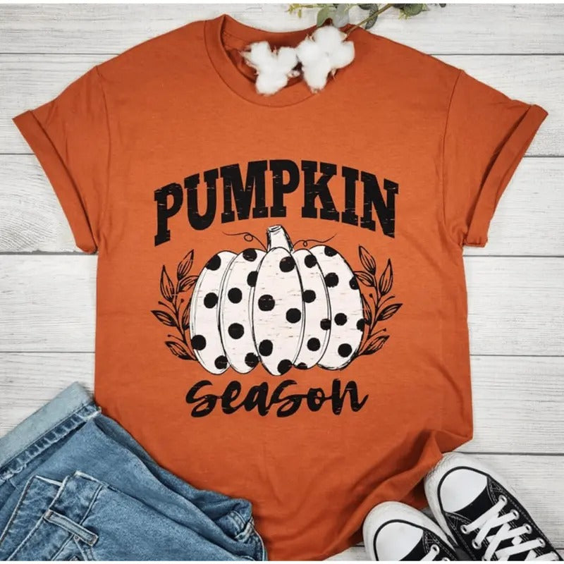 Polka Dot Pumpkin - Adult & Kids T-Shirts, Sweatshirts & Hoodies apparel design preview 1