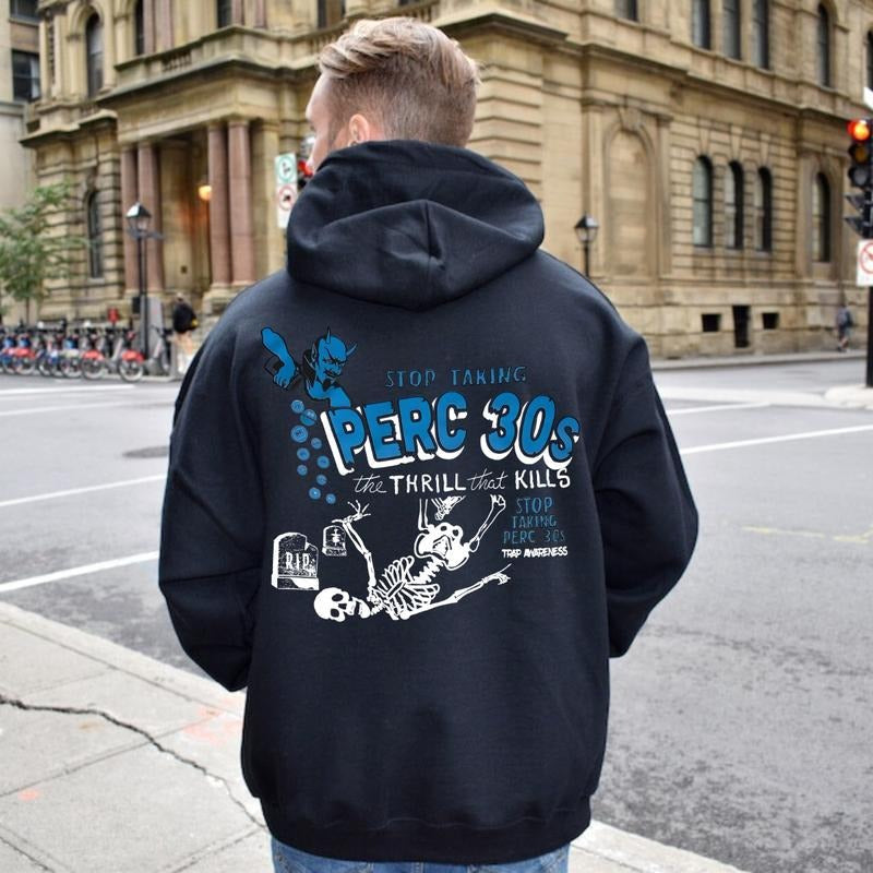 STOP TAKING PERC 30s Menswear Man Woman Casual Crew - Adult & Kids T-Shirts, Sweatshirts & Hoodies apparel design preview 1