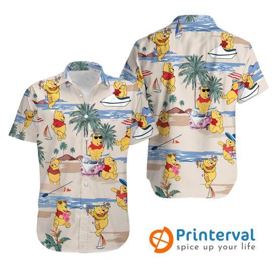 Pooh beach hawaiian gift for family and friend - Adult & Kids T-Shirts, Sweatshirts & Hoodies apparel design preview 1