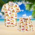 Pooh Bear Cute Cartoon Hawaiian And Shorts - Adult & Kids T-Shirts, Sweatshirts & Hoodies apparel design preview 1