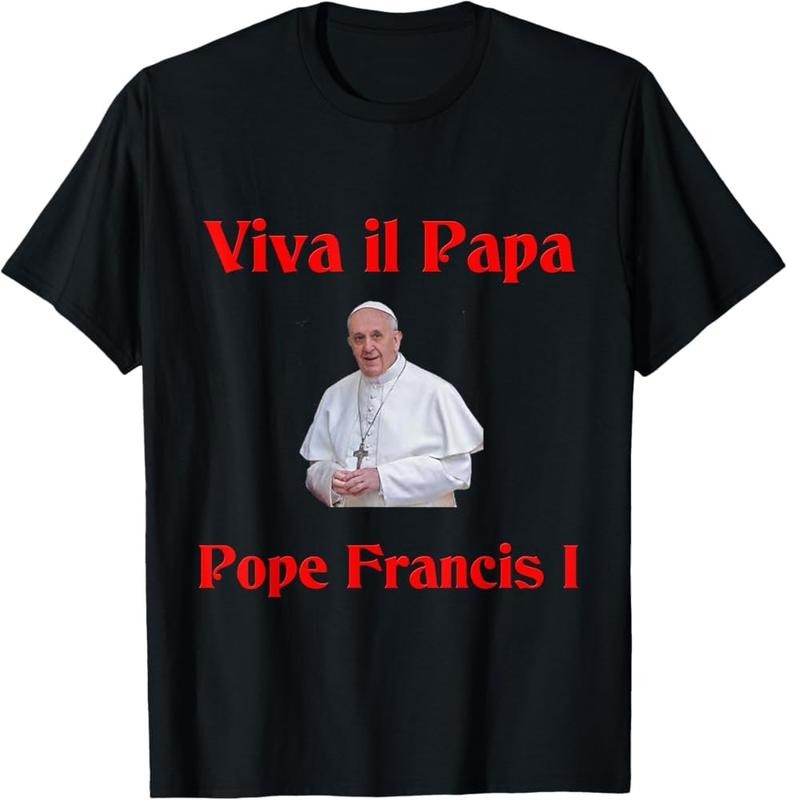 Pope Francis Cotton Viva Il Papa Menswear RIP - Adult & Kids T-Shirts, Sweatshirts & Hoodies apparel design preview 1