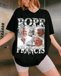 Pope Francis Vintage Rip Bootleg - Adult & Kids T-Shirts, Sweatshirts & Hoodies apparel design preview 1