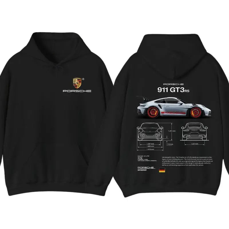 Porsche 911 GT3 RS 2 Sided Casual Breathable Cotton - Adult & Kids T-Shirts, Sweatshirts & Hoodies apparel design preview 1