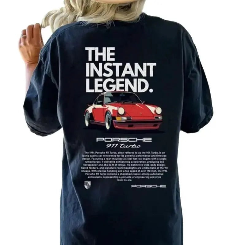 Porsche 911 Turbo DRG Awesome Short Sleeve Top - Adult & Kids T-Shirts, Sweatshirts & Hoodies apparel design preview 1