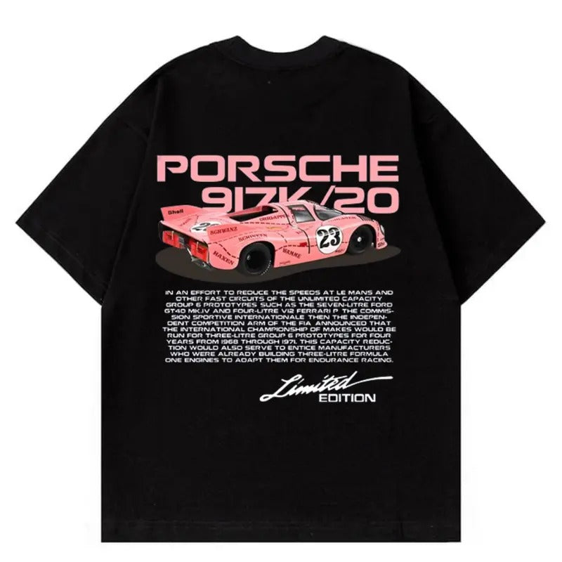 Porsche 917K Pink Car Enthusiast - Adult & Kids T-Shirts, Sweatshirts & Hoodies apparel design preview 1