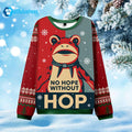 Portland Frog No Hope Without Hop Ugly Christmas Sweater - Holiday Gift product image