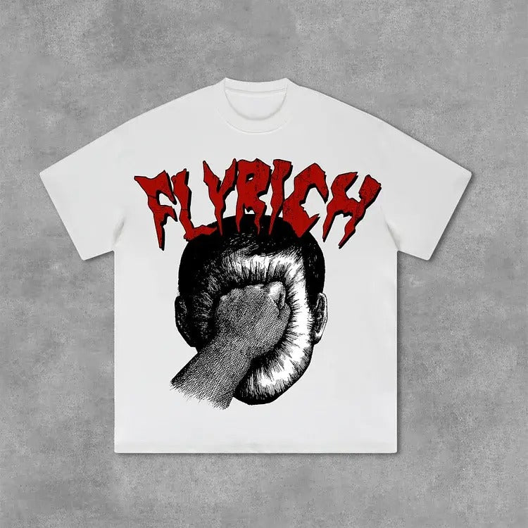 Portrait Roland Topor Fans Art Flyrich Graphics Print - Adult & Kids T-Shirts, Sweatshirts & Hoodies apparel design preview 1