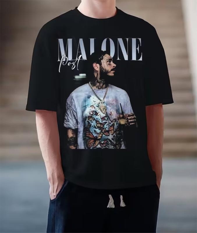 Post Malone Concert Posty Bootleg - Adult & Kids T-Shirts, Sweatshirts & Hoodies apparel design preview 1