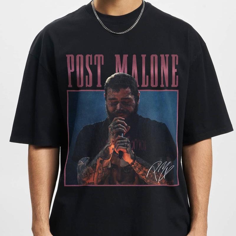 Post Malone Rap Music Austin Album 90s Tour Rapper - Adult & Kids T-Shirts, Sweatshirts & Hoodies apparel design preview 1