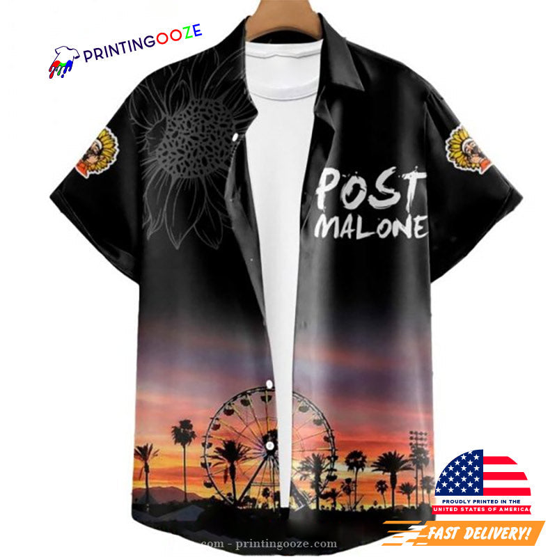 Post Malone Rapper Signature Hawaiian - Adult & Kids T-Shirts, Sweatshirts & Hoodies apparel design preview 1