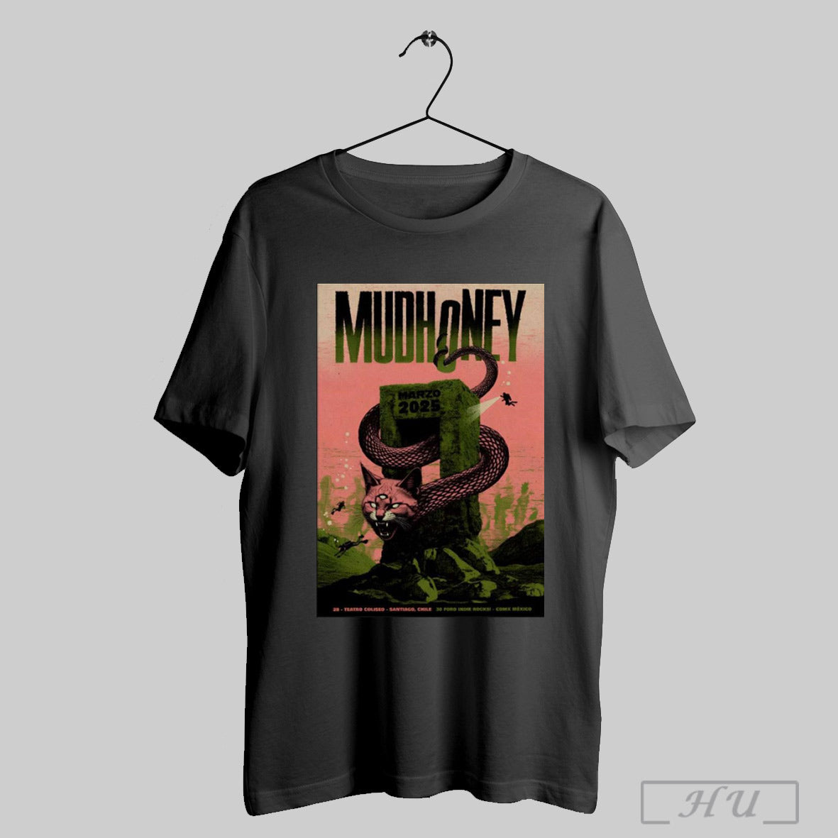 Poster Mudhoney Foro Indie Rocks Mexico March 30 2025 - Adult & Kids T-Shirts, Sweatshirts & Hoodies apparel design preview 1