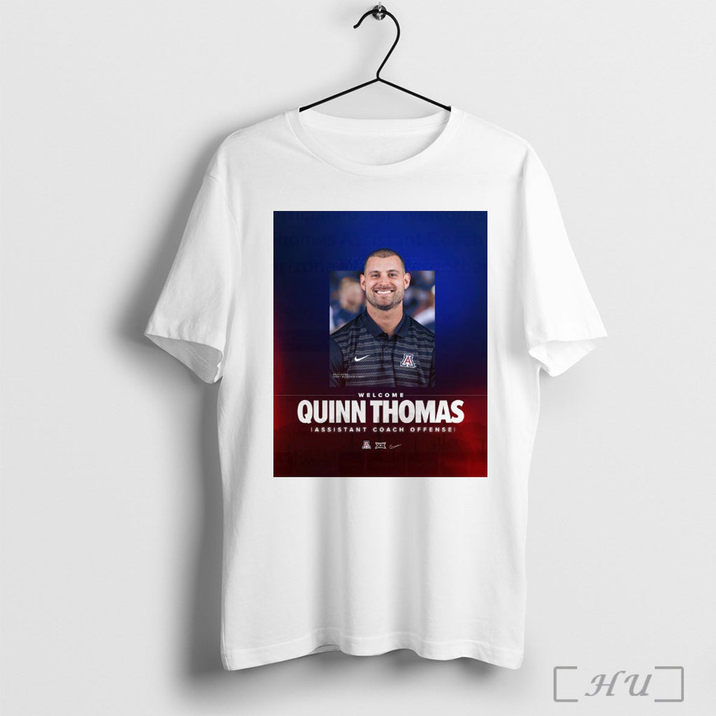 Poster Welcome Quinn Thomas Assistant Coach Offense - Adult & Kids T-Shirts, Sweatshirts & Hoodies apparel design preview 1