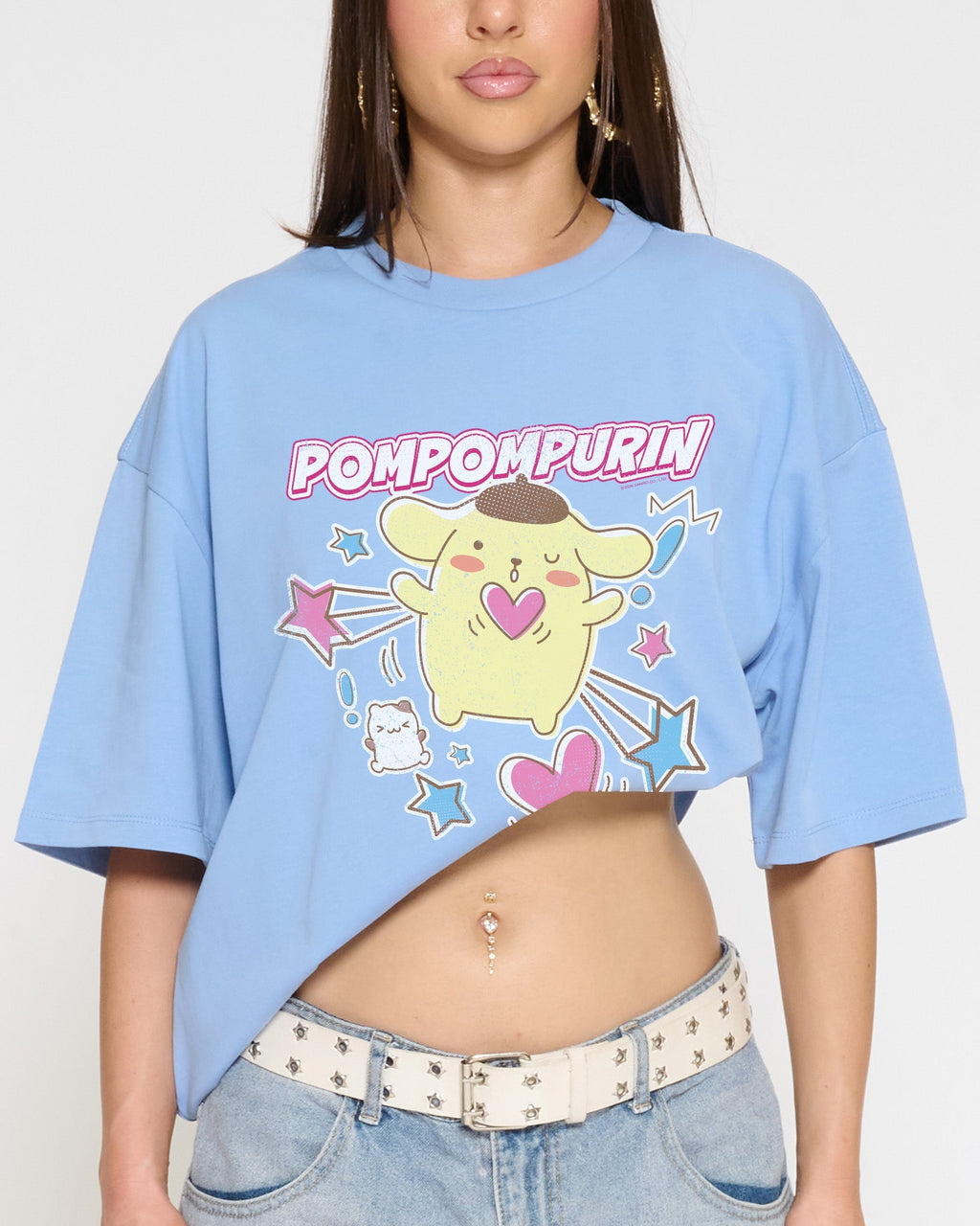 Pompompurin Hearts Oversized - Adult & Kids T-Shirts, Sweatshirts & Hoodies apparel design preview 1