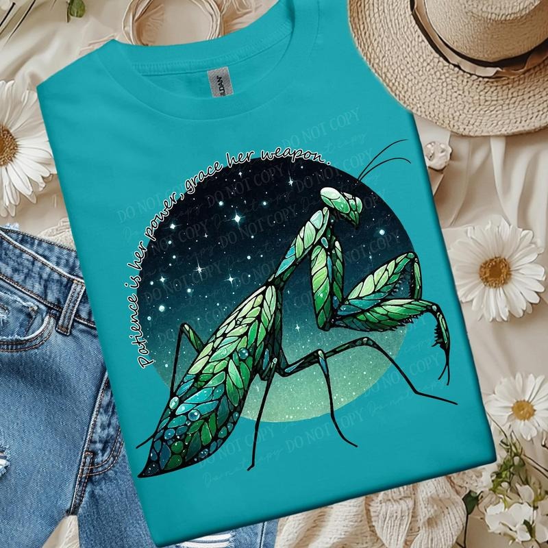 Power Praying Mantis DTF Transfers THIS IS NOT - Adult & Kids T-Shirts, Sweatshirts & Hoodies apparel design preview 1