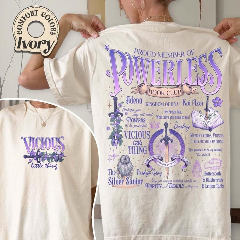 Powerless Kai Azer I Love You Book Lover Lauren - Adult & Kids T-Shirts, Sweatshirts & Hoodies apparel design preview 1