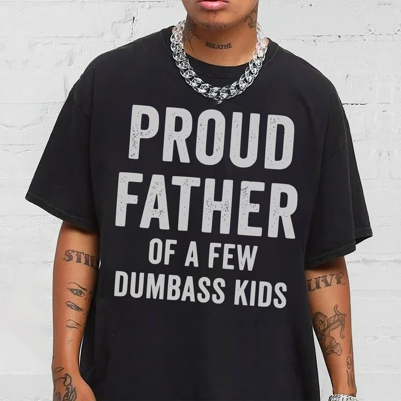 Pr0ud Father Few Funny Papa Dad Grandpa - Adult & Kids T-Shirts, Sweatshirts & Hoodies apparel design preview 1