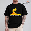 Pray Los Angeles Pure Cotton Casual Crew Neck Short - Adult & Kids T-Shirts, Sweatshirts & Hoodies apparel design preview 1