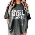 Pregnant Girl Summer Comfort Colors Mom Be Baby - Adult & Kids T-Shirts, Sweatshirts & Hoodies apparel design preview 1