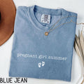 Pregnant Girl Summer Comfort Colors New Mom Be - Adult & Kids T-Shirts, Sweatshirts & Hoodies apparel design preview 1