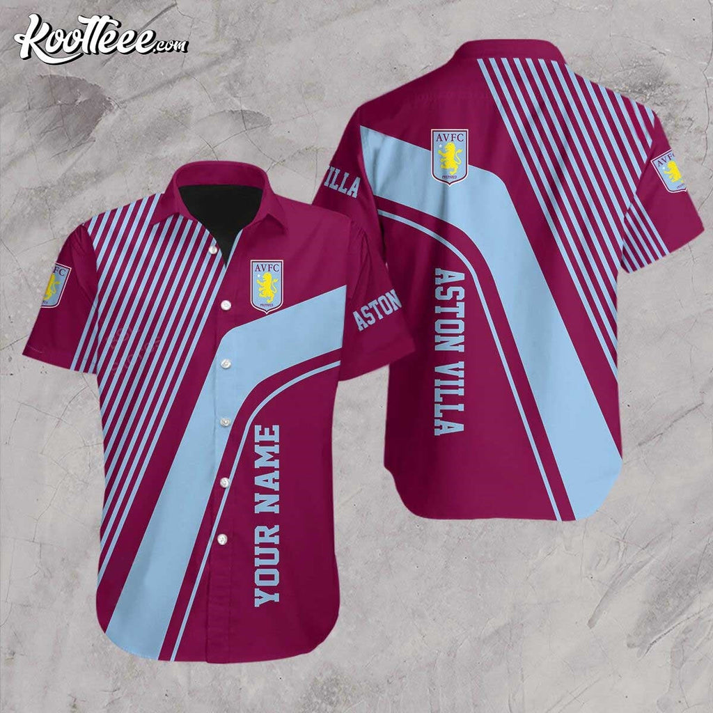 Premier League Aston Villa Customized Hawaiian - Adult & Kids T-Shirts, Sweatshirts & Hoodies apparel design preview 1