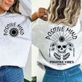 Positive Mind Skull Self Love Inspirational - Adult & Kids T-Shirts, Sweatshirts & Hoodies apparel design preview 1