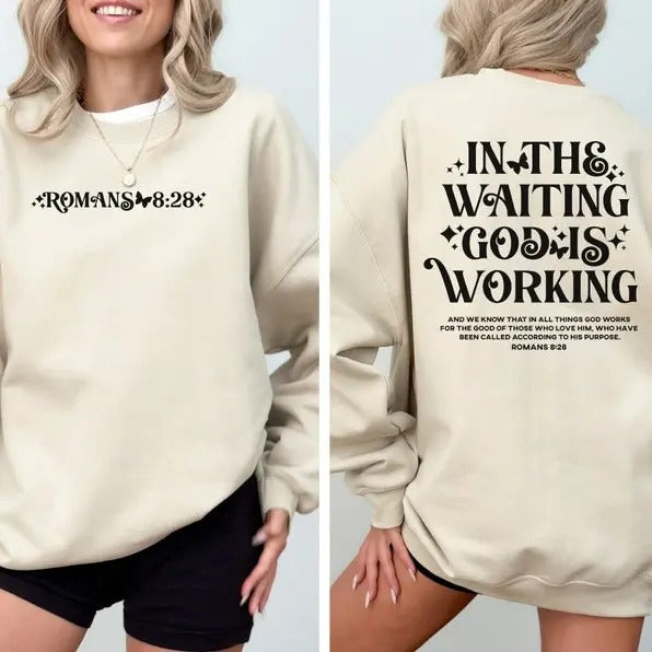Romans 8:28 Christian Bible Verse Jesus Church - Adult & Kids T-Shirts, Sweatshirts & Hoodies apparel design preview 1