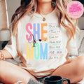 She Is Mom Strong Bible Verses Empowered Christian - Adult & Kids T-Shirts, Sweatshirts & Hoodies apparel design preview 1