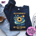 Van Gogh Total Solar Eclipse 2024 Hello Darkness My - Adult & Kids T-Shirts, Sweatshirts & Hoodies apparel design preview 1