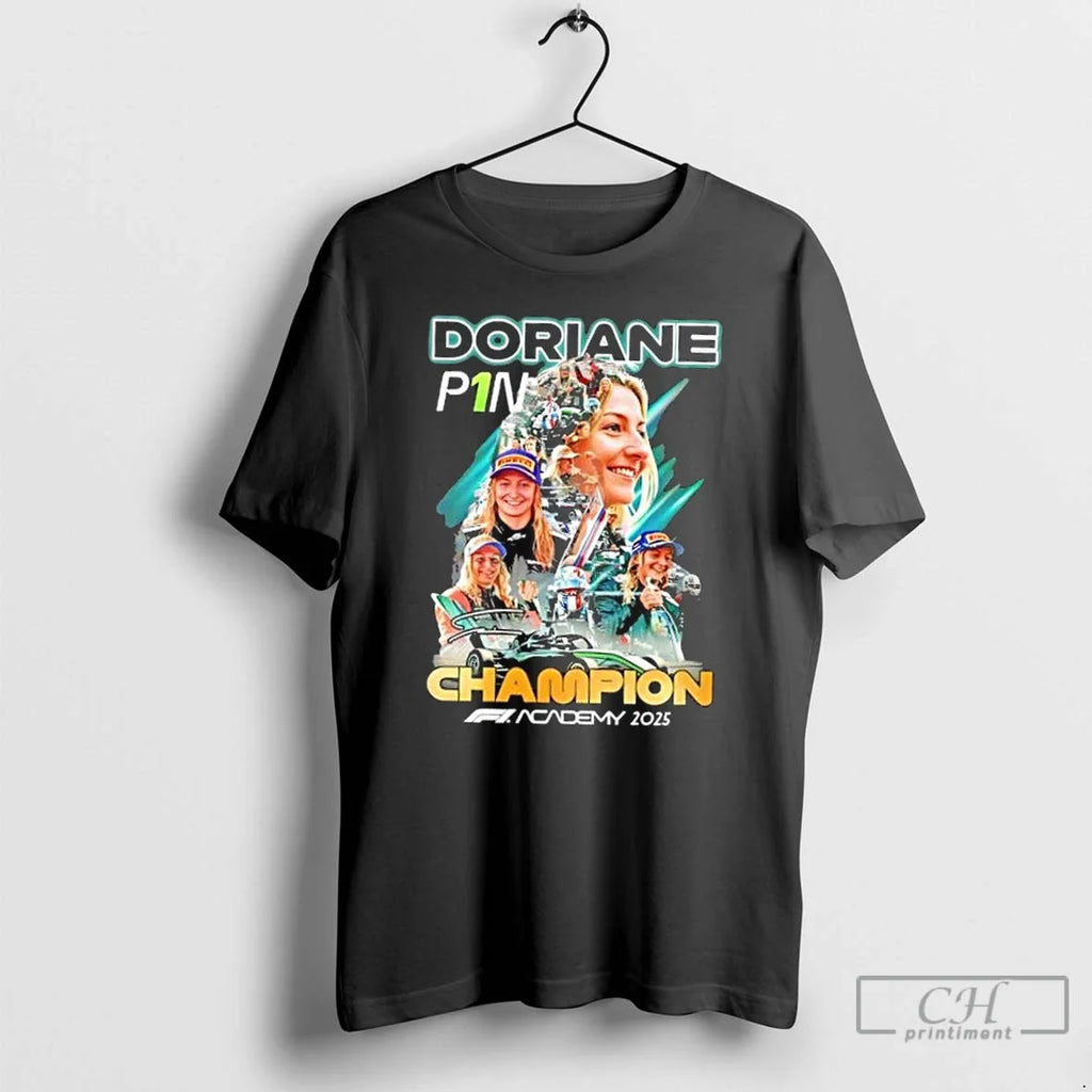 2025 F1 Academy Doriane Champions Signature - Adult & Kids T-Shirts, Sweatshirts & Hoodies apparel design preview 1