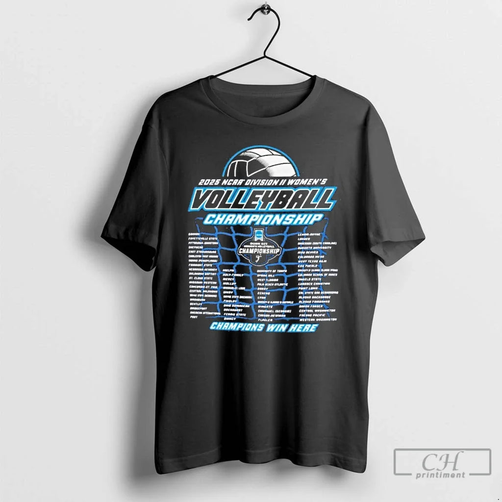 2025 Ncaa Division Ii Volleyball Regionals - Adult & Kids T-Shirts, Sweatshirts & Hoodies apparel design preview 1
