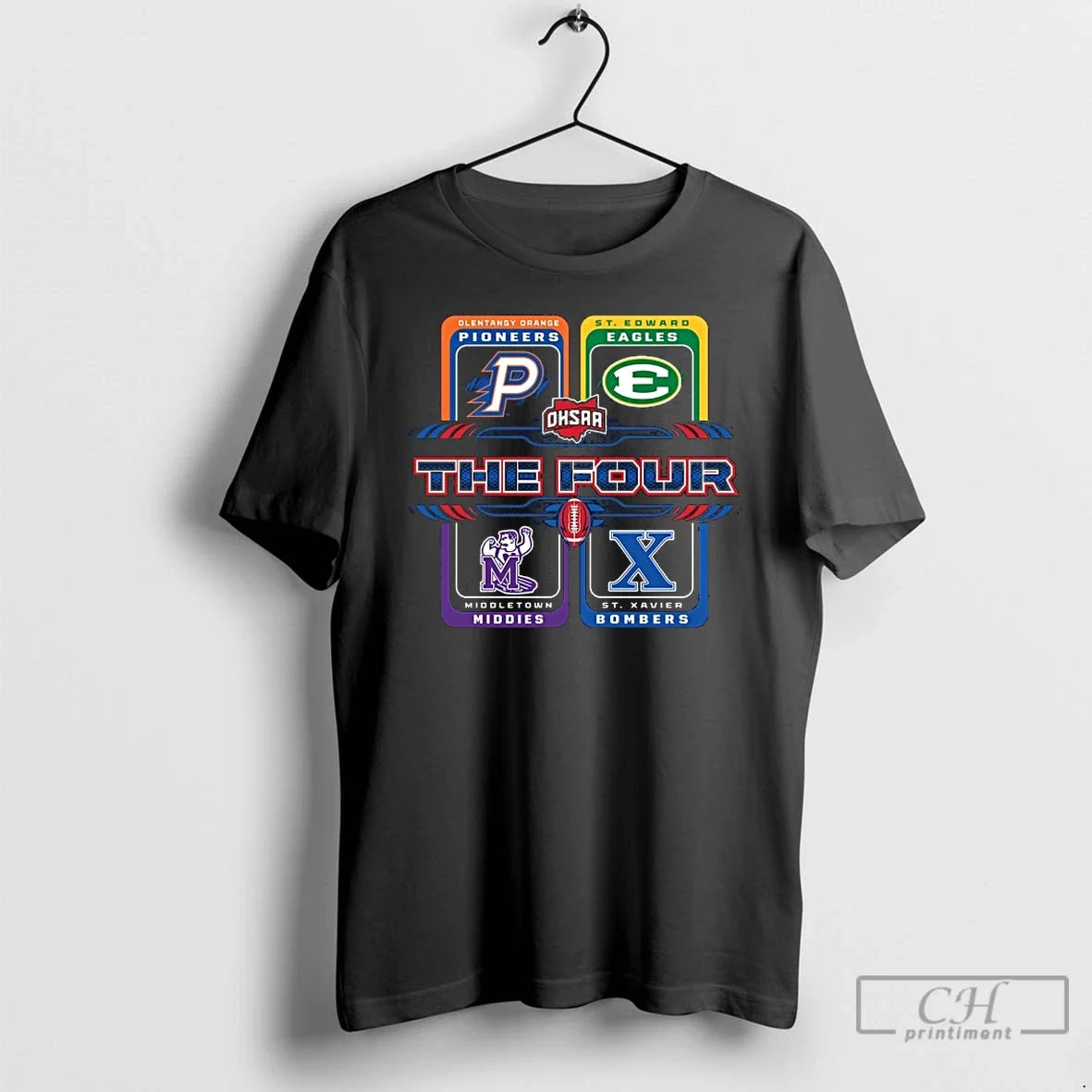 2025 Ohsaa Football Division 1 Four - Adult & Kids T-Shirts, Sweatshirts & Hoodies apparel design preview 1