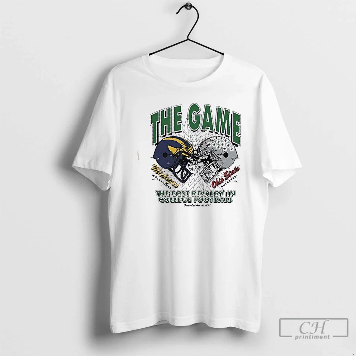 2025 Game Michigan Vs Ohio State Best Rivalry College - Adult & Kids T-Shirts, Sweatshirts & Hoodies apparel design preview 1