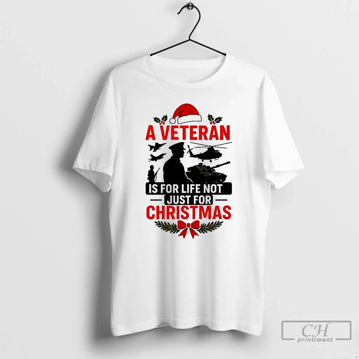 Veteran Is Life Not Just Christma Meme - Adult & Kids T-Shirts, Sweatshirts & Hoodies apparel design preview 1
