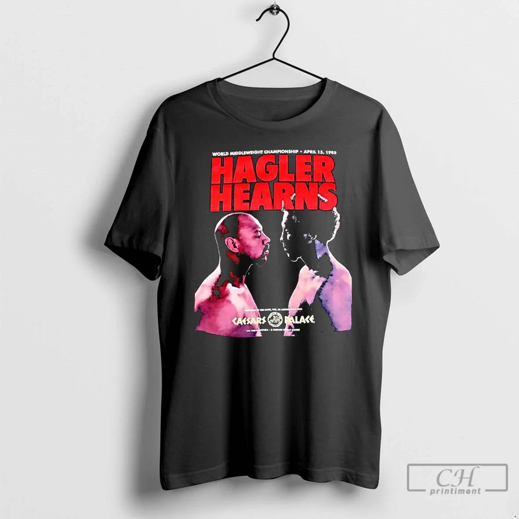 Amarvin Hagler Vs Thomas Hearns 40th Anniversary - Adult & Kids T-Shirts, Sweatshirts & Hoodies apparel design preview 1